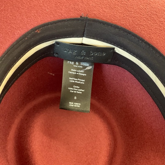 Rag & Bone Ohara Wool Cowboy Hat in Rose - Picture 4 of 8